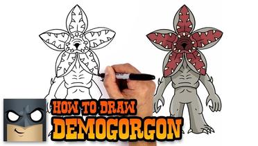 Cara Menggambar Demogorgon  Stranger Things (Tutorial Seni)
