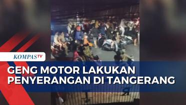 Video Amatir Rekam Detik-Detik Mencekam Penyerangan Geng Motor di Tangerang