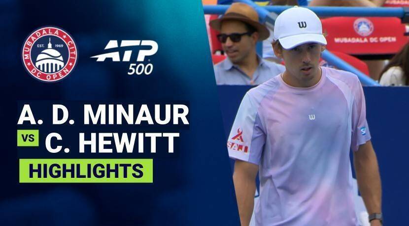 Alex de Minaur vs Cruz Hewitt - Round 2 (Stadium) | ATP 500: Mubadala Citi DC Open 2026