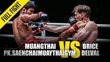Muangthai Pk.Saenchaimuaythaigym vs. Brice Delval - ONE Full Fight - January 2020