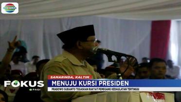 Kampanye di Samarinda, Prabowo Disambut Antusias Pendukungnya - Fokus Pagi