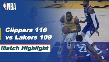 Match Highlight | LA Clippers 116 vs 109 LA Lakers | NBA Regular Season 2020/21