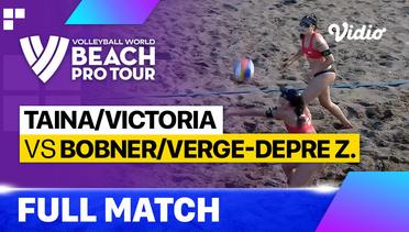 Full Match | Taina/Victoria (BRA) vs Bobner/Verge-Depre Z. (SUI) | Beach Pro Tour - Challenge Saquarema, Brazil 2023