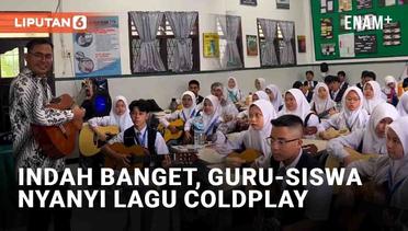 Viral Guru Musik Ajak Nyanyi Lagu Coldplay Satu Kelas