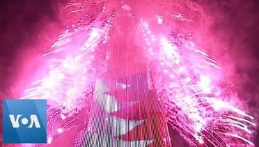 Dubai Rings in 2020 With Fireworks at the Iconic Burj Khalifa