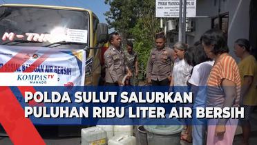 Bantu Masyarakat, Polda Sulut Salurkan Air Bersih Di 3 Kecamatan Kota Manado