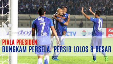 Highlights : Bungkam Persela, Persib Lolos 8 Besar