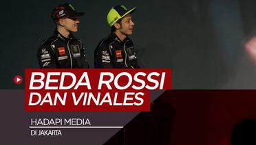 Beda Valentino Rossi dan Vinales Saat Hadapi Media di Jakarta