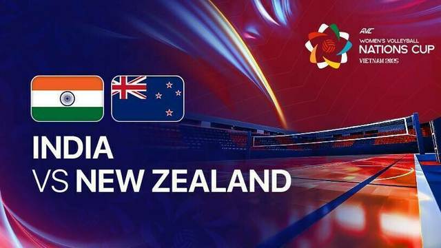 CF 9-11: India vs New Zealand - Full Match | AVC Women's Volleyball Nation Cup 2025