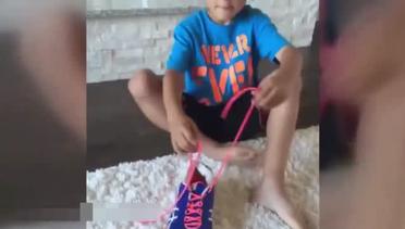 Cara Mudah Mengajarkan Anak Mengikat Tali Sepatu