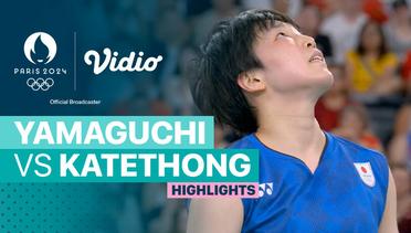 Akane Yamaguchi (JPN) vs Supanida Katethong (THA) - Babak 16 Besar - Bulu Tangkis Tunggal Putri - Highlights | Olympic Games Paris 2024