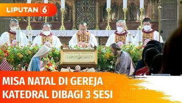 Misa Pagi di Gereja Katedral Dipimpin Langsung Oleh Uskup Ignatius Kardinal Suharyo | Liputan 6
