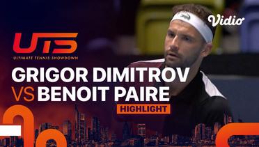 Highlights | G-Unit (Grigor Dimitrov) vs The Rebel (Benoit Paire) | Ultimate Tennis Showdown 2023