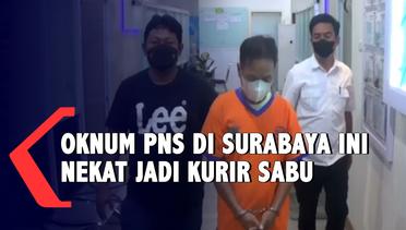 Polisi Tangkap PNS Kota Surabaya jadi Kurir Sabu