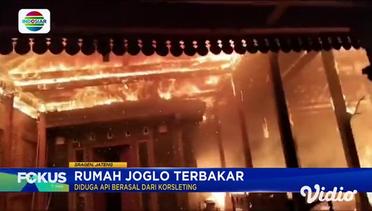 Rumah Kayu Terbakar di Joglo