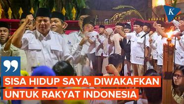 Saat Prabowo Bakal Wakafkan Sisa Hidupnya untuk Pilpres 2024