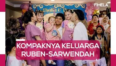OOTD Gemas Keluarga Ruben Onsu-Sarwendah Kompak Pakai Baju Bertema Princess