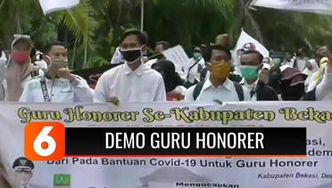 Ratusan Guru Honorer di Bekasi Demo, Singgung Dana Bansos Covid-19 | Liputan 6