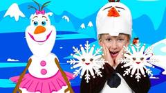 Snowflake Song | Little Snowflake Song for Kids | Anuta Kids Channel