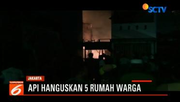 Kebakaran di Duren Sawit Hanguskan Lima Rumah Warga - Liputan6 Malam