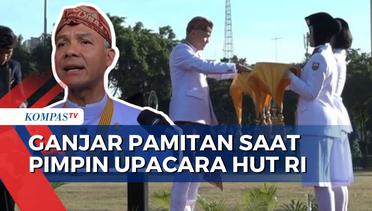 Pimpin Upacara HUT ke-78 RI di Semarang, Ganjar Pamitan