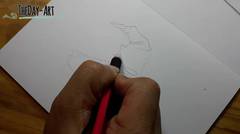Hobi Menggambar | Cara menggambar topi ajaib harry potter menggunakan pensil 