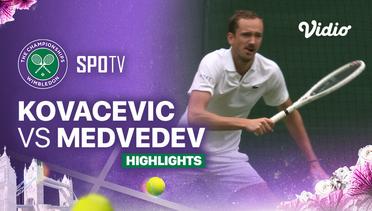 A. Kovacevic (USA) vs D. Medvedev (RUS) - Highlights | Wimbledon 2024 - Gentlemen's Singles
