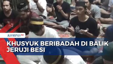Sejumlah Tahanan di Polresta Balikpapan Khusyuk Beribadah di Balik Jeruji Besi