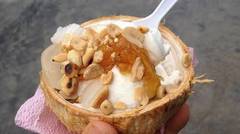 Coconut Ice Cream  - Thai Street Food