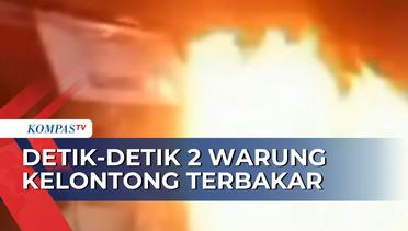 Detik-Detik Warga Kabur Selamatkan Diri Akibat Kebakaran Besar 2 Warung Kelontong di Duren Sawit