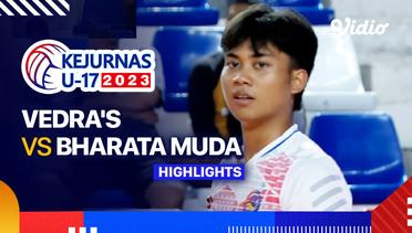 Putra: Vedra's vs Bharata Muda - Highlights | Kejurnas Bola Voli Antarklub U-17 2023