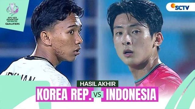 Hasil Akhir Pertandingan - Korea Republic vs Indonesia | AFC U23 Asian Cup 2026 Qualifiers