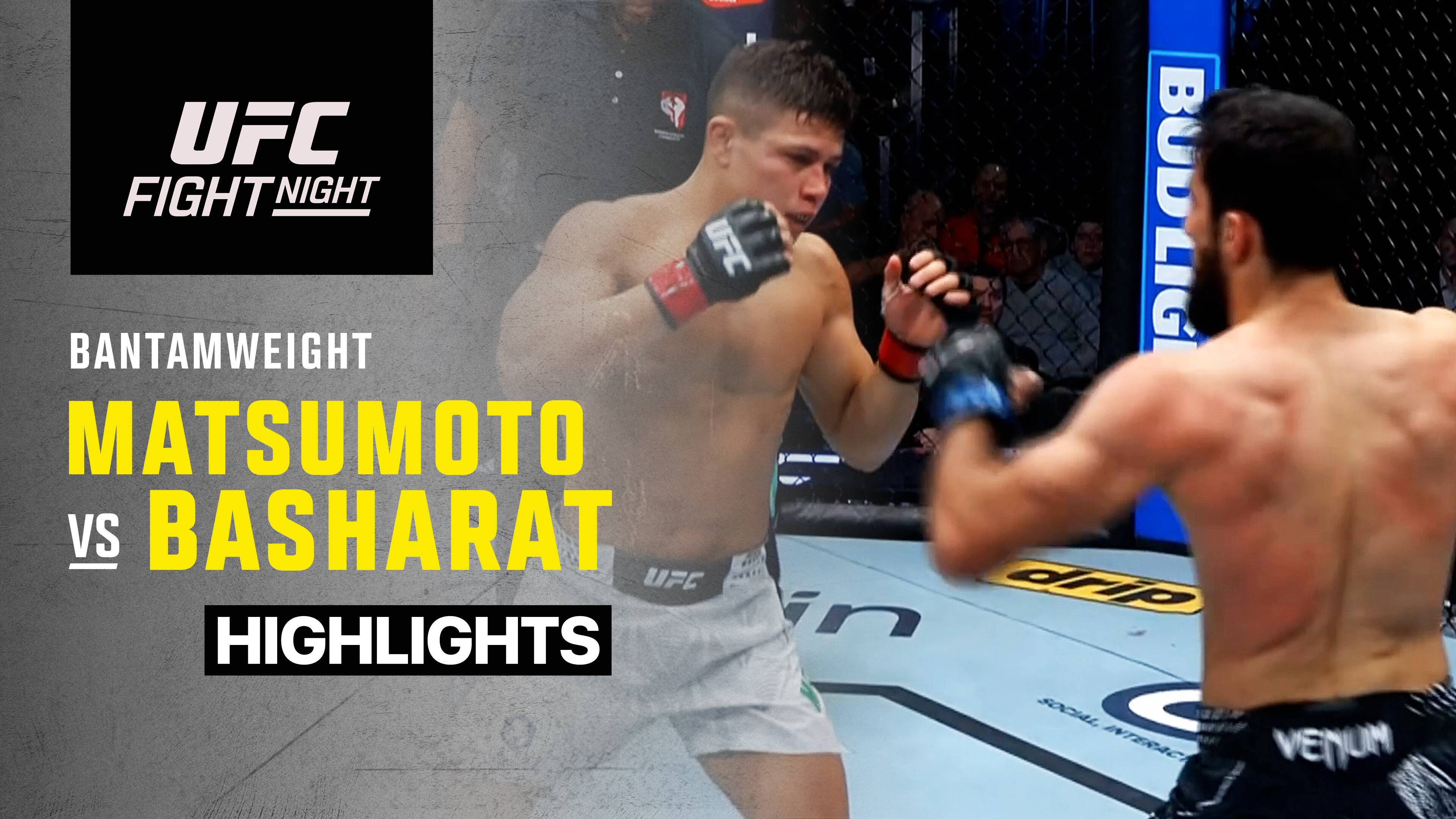 Jean Matsumoto vs Farid Basharat - Bantamweight | UFC Fight Night