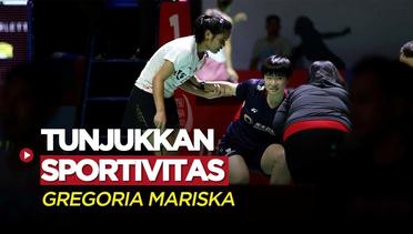 Aksi Sportivitas Gregoria Mariska Tunjung Terhadap Tunggal Putri China di Indonesia Masters 2023