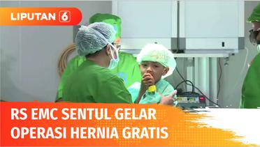RS EMC Sentul Bersama Yayasan Karya Alpha Omega Gelar Operasi Hernia Gratis | Liputan 6