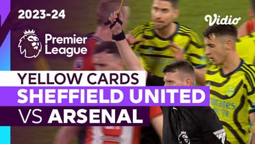 Kartu Kuning | Sheffield United vs Arsenal | Premier League 2023/24