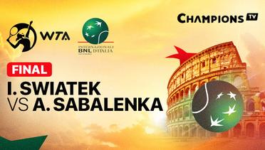 WTA 1000: Internazionali BNL d'Italia - Final