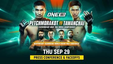 ONE 161: Petchmorakot vs. Tawanchai | Press Conference