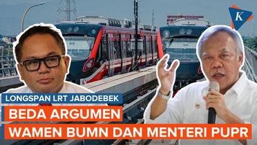 Soal LRT Jabodebek, Wamen BUMN Sebut Longspan Salah Desain, Menteri PUPR Nilai Sudah Oke