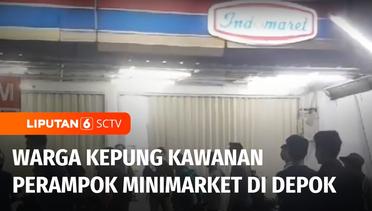 Warga Mengepung Kawanan Perampok Minimarket di Depok, Pelaku Tak Berkutik | Liputan 6