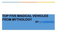 Magical Vehicles From Mythology by Li Haidong Singapore