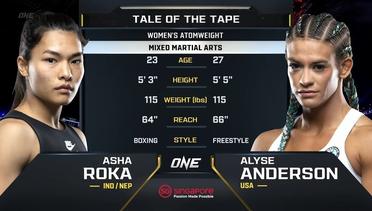 Asha Rokka vs. Alyse Anderson | ONE Championship Full Fight