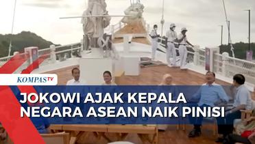 Presiden Joko Widodo Ajak Para Pemimpin ASEAN Naik Kapal Pinisi di Lautan Labuan Bajo