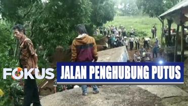 Akses Jalan Penghubung Bogor-Lebak Putus Akibat Hujan Deras