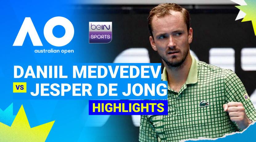 Daniil Medvedev (RUS) vs Jesper de Jong (NED) - Men's Singles Round 1 | Australian Open 2026