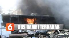 Belasan Bus Damri di Bandung Terbakar, 10 Damkar Diturunkan - Liputan 6 Pagi