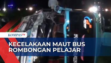 Bus Rombongan Pelajar Tabrak Truk di Tol Ngawi, 1 Orang Meninggal Dunia
