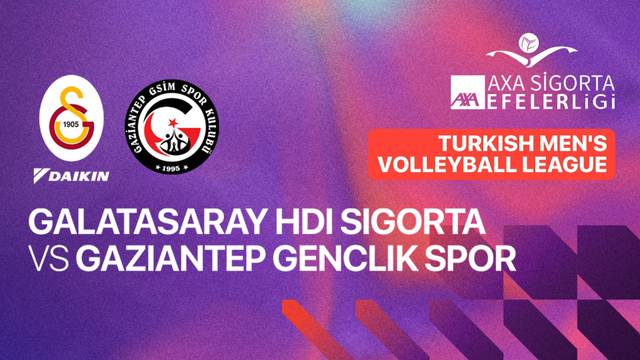 Galatasaray HDI Sigorta vs Gaziantep Genclik Spor - Full Match | Turkish Men's Volleyball League 2025/26