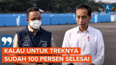 Kunjungi Ancol Bersama Jokowi, Anies Klaim Sirkuit Formula E Sudah Selesai 100 Persen