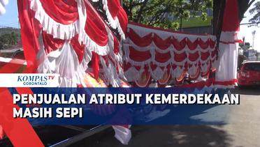 Penjualan Atribut Kemerdekaan RI di Kota Gorontalo Masih Sepi Pembeli